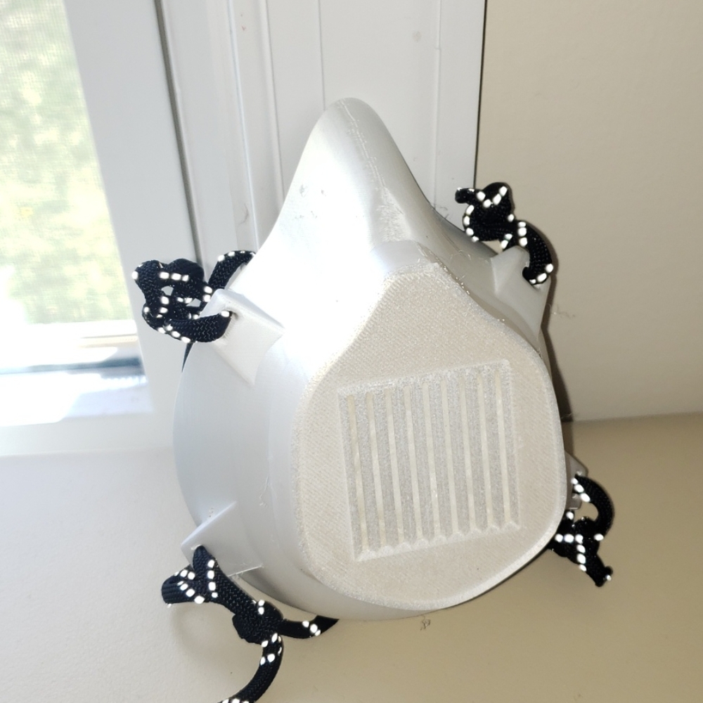 Pearl White Covid19 Mask